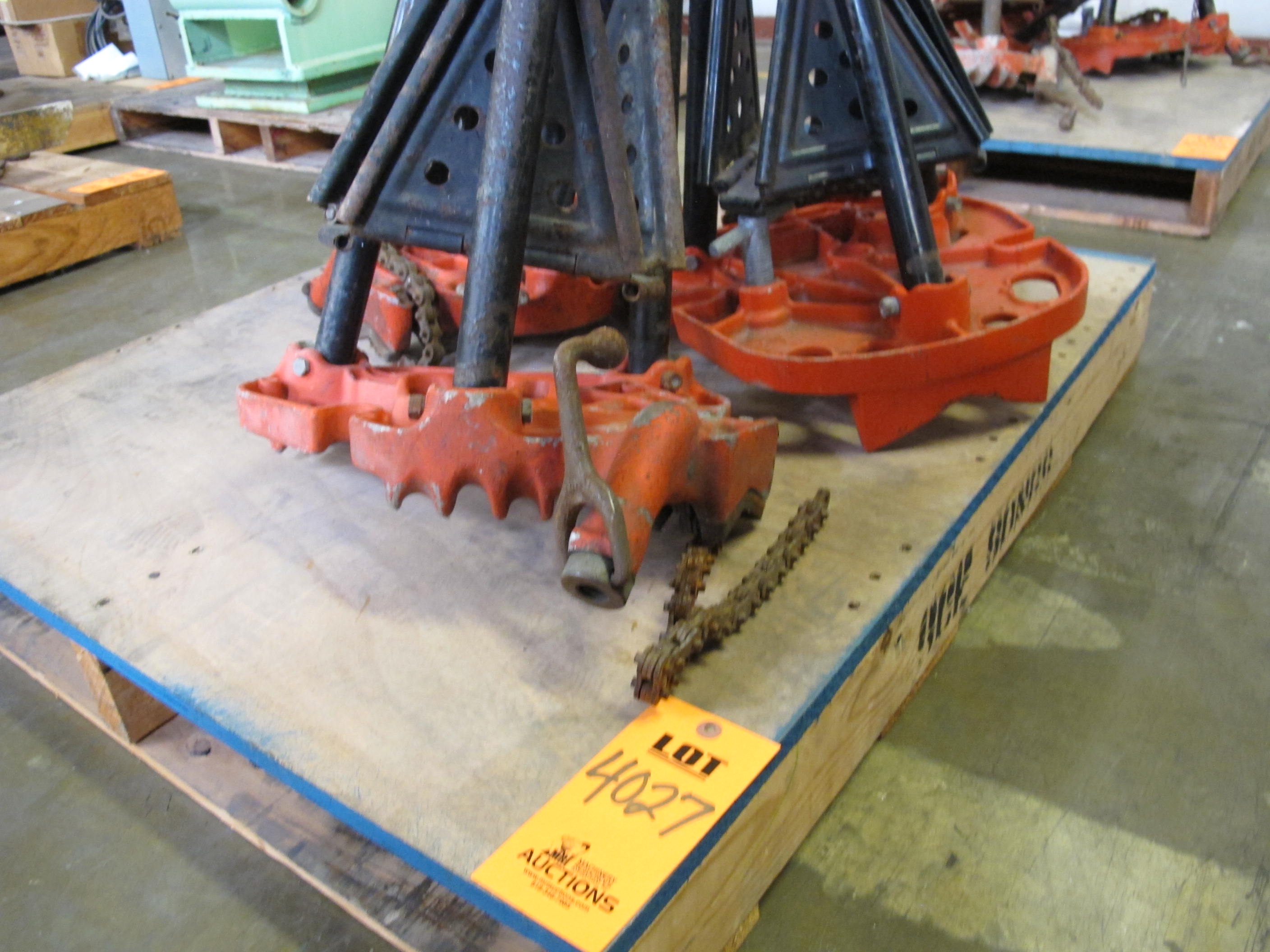 (3) RIDGID TRI-STANDS. LOADING & HANDLING FEE $15-4027